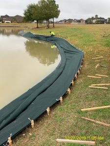 DredgeSOX solutions for pond and lake bank erosion