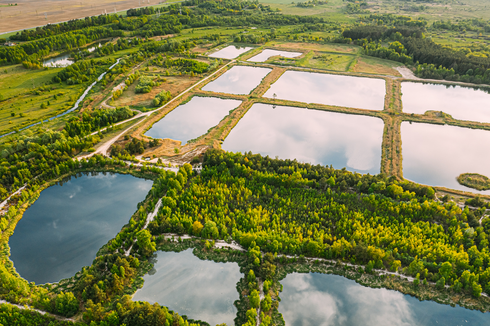 an aerial view of stormwater management results from SOX